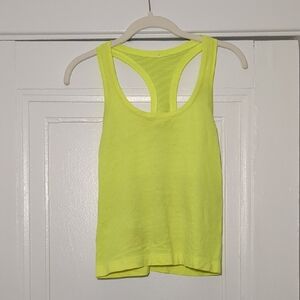 Lulu Lemon Neon Yellow Racerback Tank Top - Women